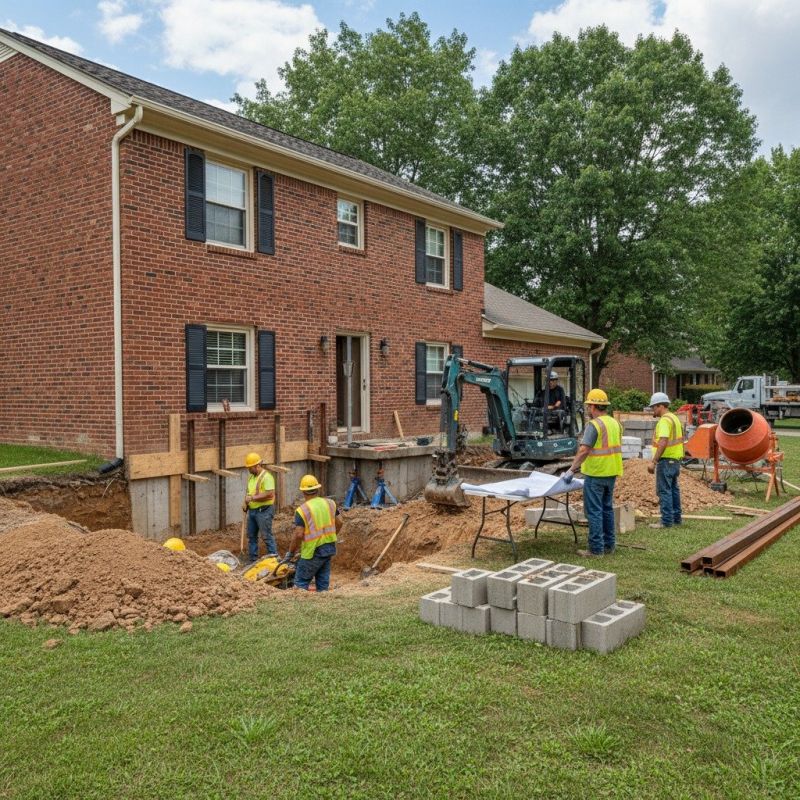 Brick Foundation Installation detail